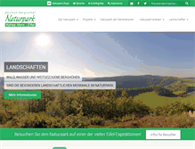 Tablet Screenshot of naturpark-eifel.de